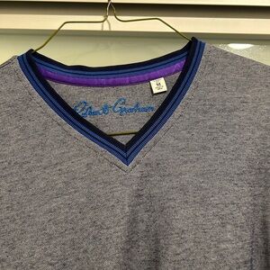 Robert Graham Blue and Purple Knit Shirt